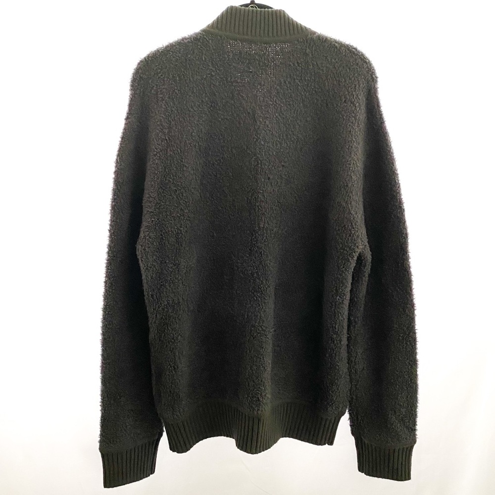 VINCE Mens Teddy Wool Blend Bomber Jacket Gray L - Picture 6 of 8